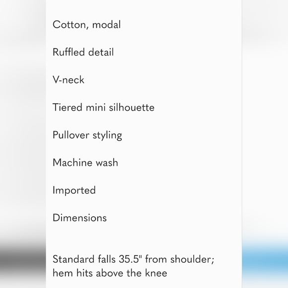 ANTHROPOLOGIE Daily Practice Tiered Ruffle Mini Dress Turquois Floral SZ Small - Picture 7 of 13